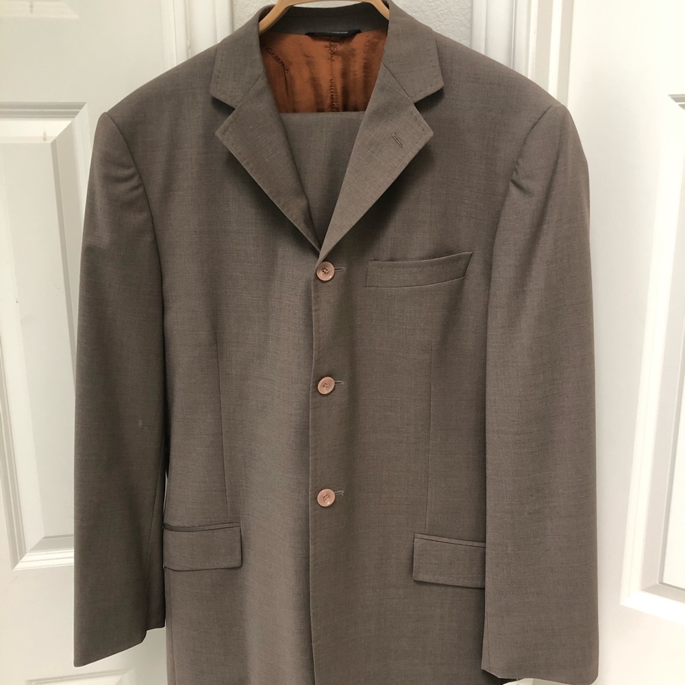 Dolce & gabbana taupe men’s gorgeous rust inside